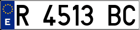Trailer License Plate